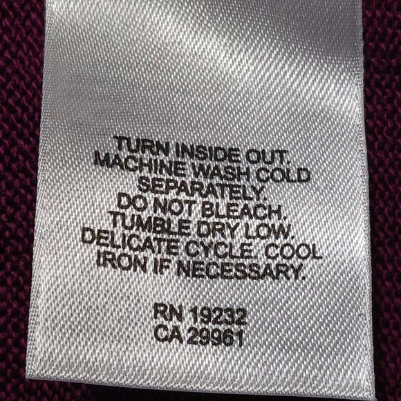 ALFRED DUNNER Spring Sweater Womens Medium Short Sleeve Plum Acrylic EUC - Picture 4 of 8